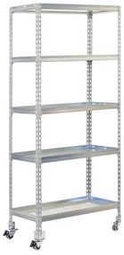 Estante Jardim SIMONGARDEN CLICK MOB. 5/500 GALVANIZADA/GALVANIZADA Jardim, Casa, Escritório, Garagem, Oficina Capacidade 75 Kg Dimensões 1915x900x500