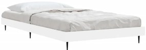Estrutura de cama 90x200 cm derivados de madeira branco