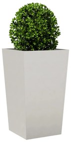 Vaso/floreira de jardim 45x45x75 cm aço inoxidável
