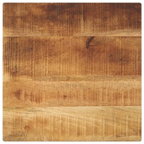 vidaXL Tampo de mesa quadrado 60x60x3,8 cm mangueira áspera maciça