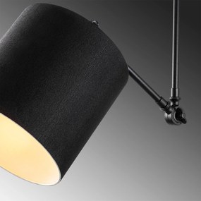 Candeeiro Chandelier Abajur – Preto – 52 x 52 cm