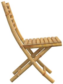 Cadeiras de jardim dobráveis 8 pcs 43x54x88 cm bambu