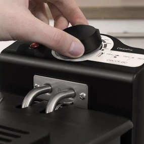 Fritadeira elétrica de 3 litros Cleanfry 3L Black