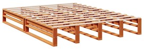 Cama com estante sem colchão 140x190 cm pinho maciço