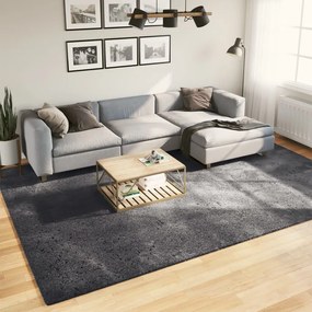 Tapete pelo curto macio e lavável HUARTE 240x340 cm antracite