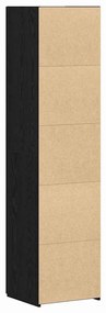 Aparador Carvalho Preto 45x42.5x185 cm Madeira Engenheirada