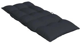 Almofadões p/ cadeira encosto alto 6 pcs tecido oxford preto