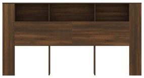Armário de cabeceira 200x18,5x104,5 cm cor carvalho castanho