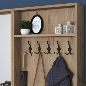Hall Stand P6 – White/Nogueira – 179,4x182,8x37,5 cm