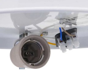 Luzes de Teto com Abajur Estelar Cinza Ø 38 cm Tecido E27