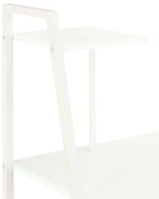 Secretária com unidade de prateleiras 102x50x117 cm branco