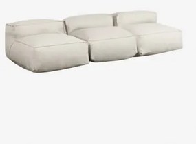 Dojans Sofá Modular De 3 Peças Para Jardim Beige Semoline - Sklum
