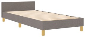 Cama vidaXL Taupe 100x200 cm em Tecido