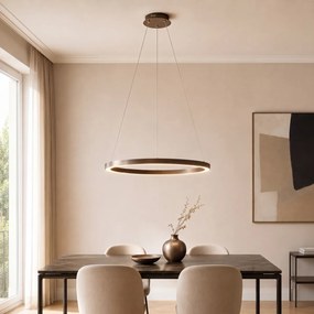 Candeeiro suspenso bronze 80 cm incl. LED regulável em 3 níveis - Girello