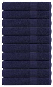 vidaXL Toalhas sauna FROGN 10 pcs 80x200cm 360 g/m² azul marinho