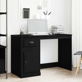 vidaXL Escrivaninha com Armazenamento Carvalho Negro 50x115x75 cm Madeira engenheirada