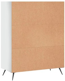 Estante 69,5x32,5x90 cm derivados de madeira branco brilhante