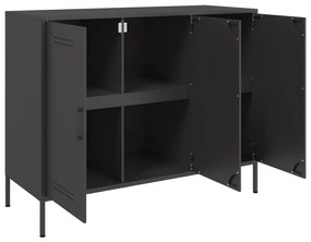 Aparador 100,5x39x79 cm aço preto