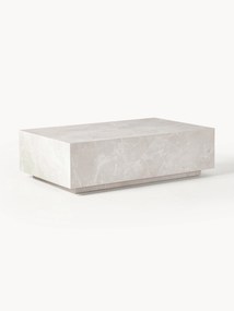 Mesa de centro com efeito de travertino Lesley