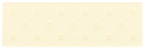 Painel de parede 12 pcs 90x30 cm couro artificial 3,24 m² creme
