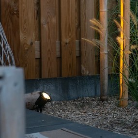 Conjunto de 3 projetores de jardim inteligentes pretos com cabo e ficha 230cm IP65 - Basic