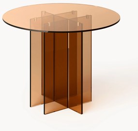 Mesa de jantar redonda em vidro Anouk, vários tamanhos