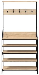 Conjunto de Entrada - Bengaleiro c/ arrumação calçado 90x34x184 cm car