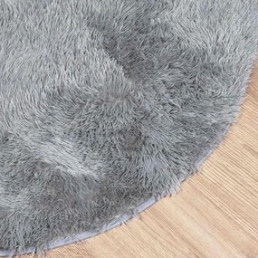 Tapete shaggy de pelo alto NAVARRA 300x200 cm cinzento prateado