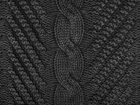 Almofada decorativa algodão cinzento com relevo 45 x 45 cm KONNI Beliani