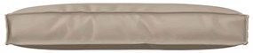 Almofada de Palete para Encosto Taupe 80x40x12 cm, em tecido Oxford.