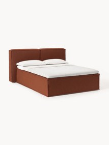 Cama Boxspring em bouclé Lennon