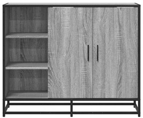 Aparador 92x35x76 cm derivados de madeira cinzento sonoma