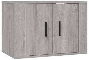 Conjunto móveis de TV 4 pcs madeira processada sonoma cinza