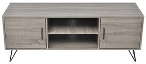 Móvel de TV 120x40x45 cm cinzento