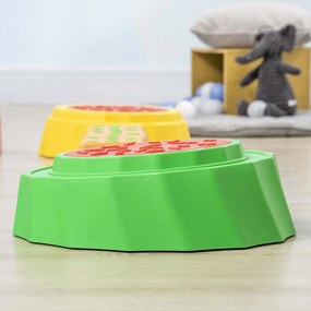 Outsunny Conjunto de 8 Traves de Equilíbrio para Crianças de 3-6 Anos Degraus de Equilíbrio com Almofadas Antiderrapantes para Interior e Exterior Carga Máxima 50kg 45,5x11,5x8cm Multicor