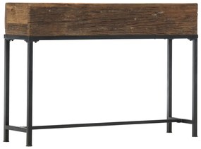vidaXL Mesa consola 120x30x80 cm madeira recuperada maciça