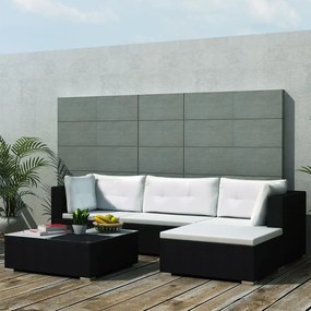 Conjunto Lounge Açores de Jardim - Sofá Chaise Longue e Mesa de Centro