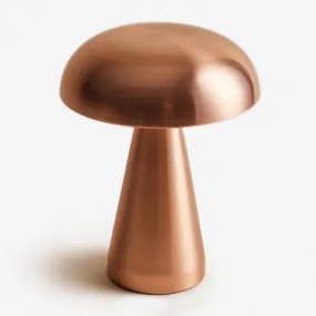 Lâmpada De Mesa ↑20 Cm Led Sem Fios Em Ferro Galina Amarelho Ouro Rousa - Sklum