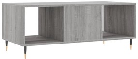 Mesa de centro 102x50x40cm derivados de madeira cinzento sonoma