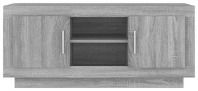 Móvel de TV 102x35x45 cm derivados de madeira cinzento sonoma