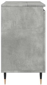 Armário casa de banho 58x33x60 cm deriv. madeira cinza cimento