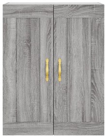 Armário alto 69,5x34x180 cm derivados de madeira sonoma cinza