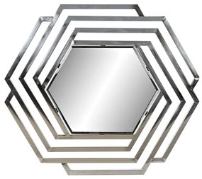 Espelho de Parede Dkd Home Decor Cristal Prateado Aço Inoxidável Shabby Chic (71 X 2 X 81 cm)