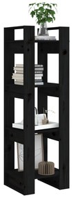Estante/divisória 41x35x125 cm pinho maciço preto