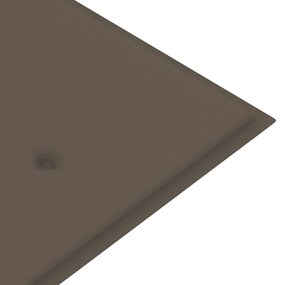 Banco de jardim empilhável c/ almofadão 159 cm teca maciça