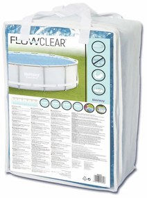 Bestway Cobertura de piscina solar Flowclear 427 cm