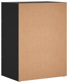 Aparador 60x39x80 cm derivados de madeira preto