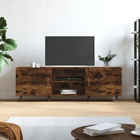 vidaXL Móvel de TV 150x30x50 cm derivados de madeira carvalho fumado