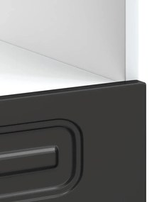 Armário forno Kalmar derivados de madeira preto