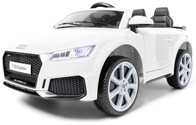 AUDI TT RS 12V PREMIUM CARRO ELÉTRICO INFANTIL 12V BANCO EM COURO E BORRACHA BRANCO